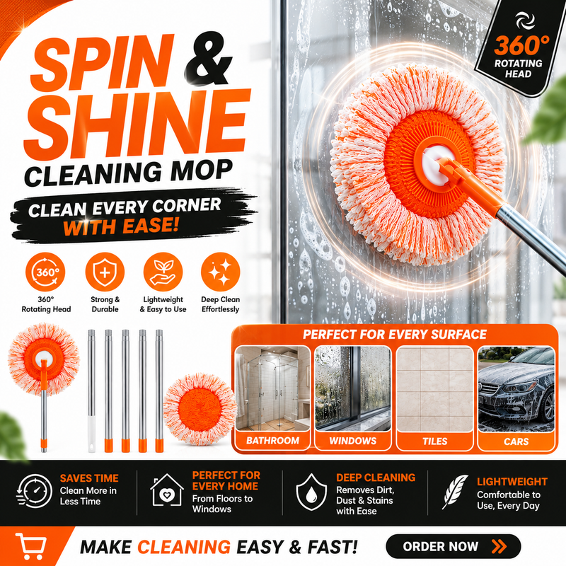360° Rotatable Adjustable Cleaning Mop